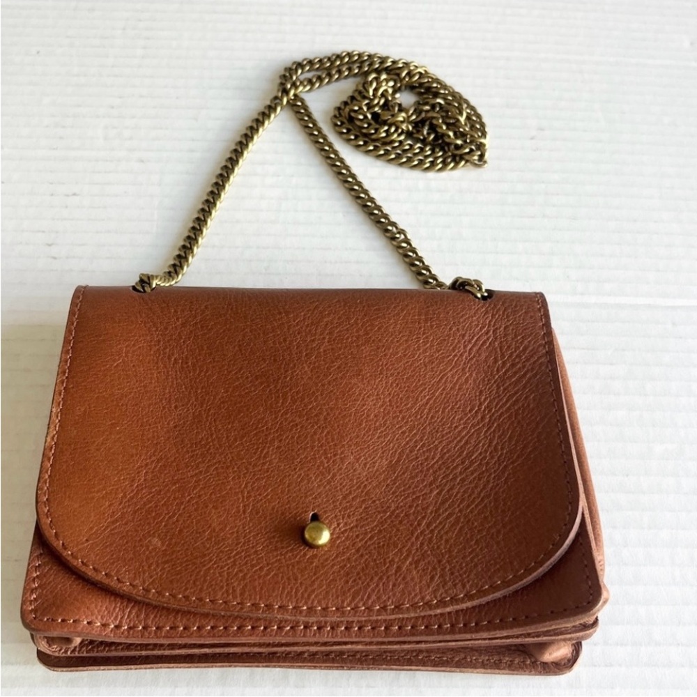 Madewell The Chain Crossbody Leather Bag